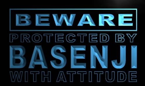 Beware Basenji Neon Light Sign